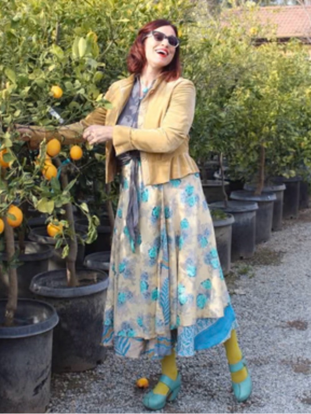Darn Good Yarn Tea Goddess Sari Wrap Skirt